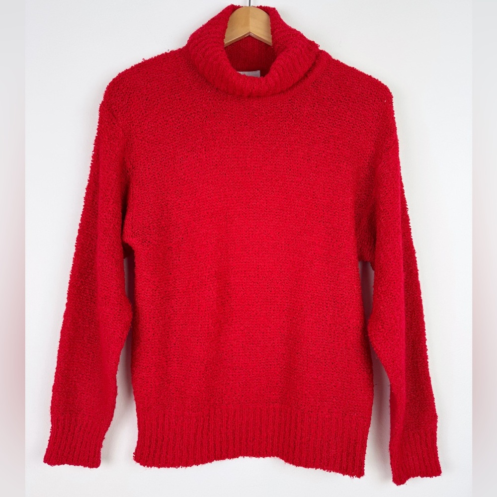 Beldoch Popper Vintage Red Boucle Sweater